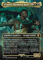 Magic the Gathering Card - Aragorn, Hornburg Hero - MTG Circle