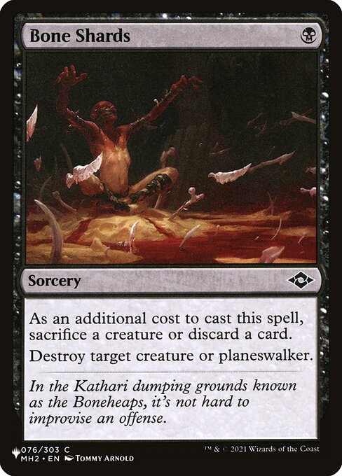 Magic the Gathering Card - Bone Shards - MTG Circle