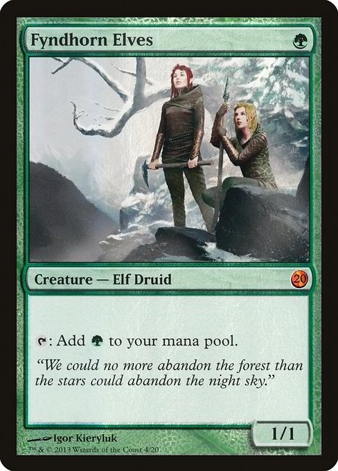 Magic the Gathering Card - Fyndhorn Elves - MTG Circle