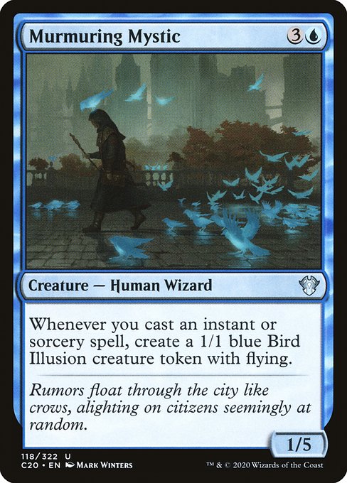 Magic the Gathering Card - Murmuring Mystic - MTG Circle