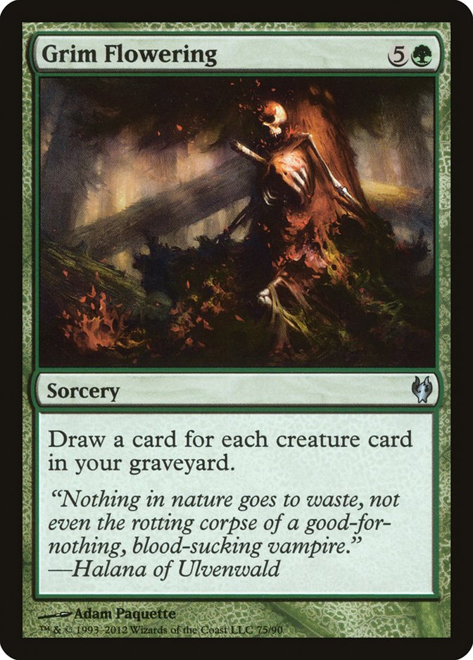 Magic the Gathering Card - Grim Flowering - MTG Circle