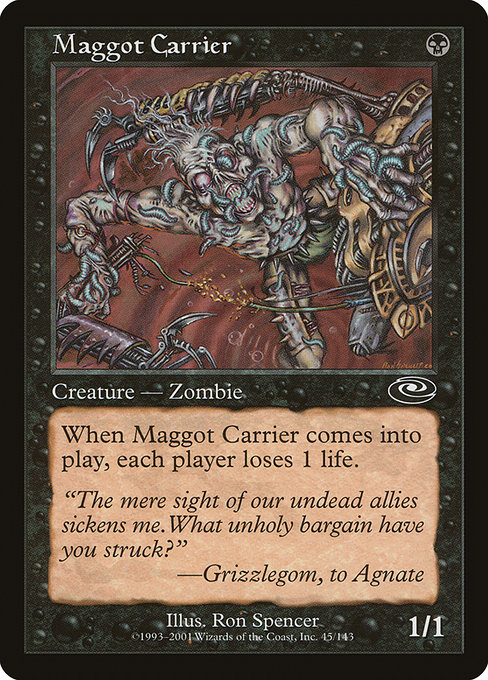 Magic the Gathering Card - Maggot Carrier - MTG Circle