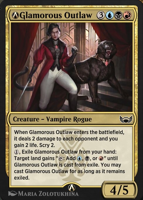Magic the Gathering Card - A-Glamorous Outlaw - MTG Circle