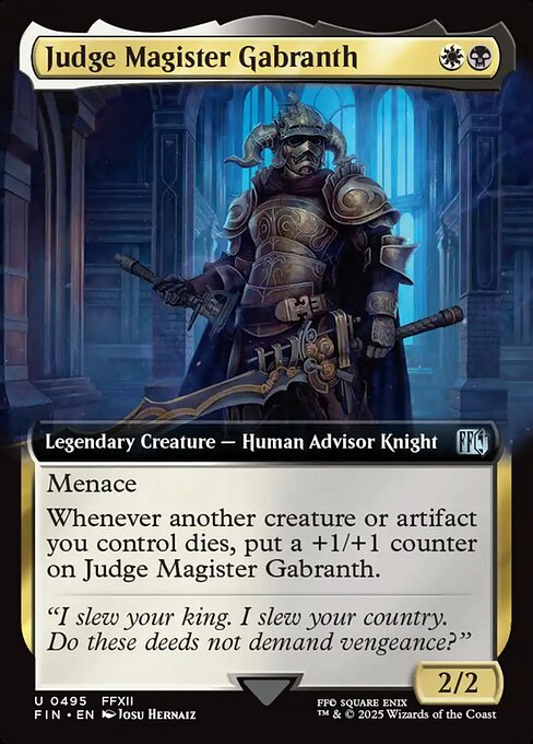 Magic the Gathering Card - Judge Magister Gabranth - MTG Circle
