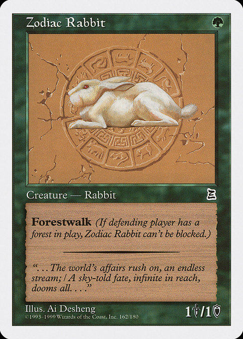 Magic the Gathering Card - Zodiac Rabbit - MTG Circle