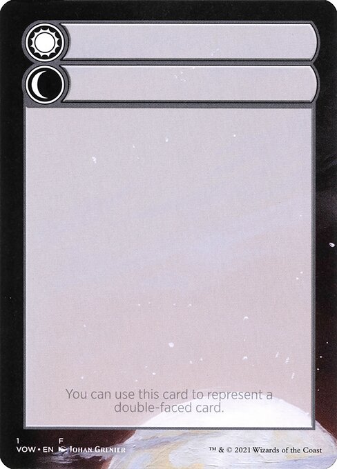 Magic the Gathering Card - Double-Faced Substitute Card - MTG Circle