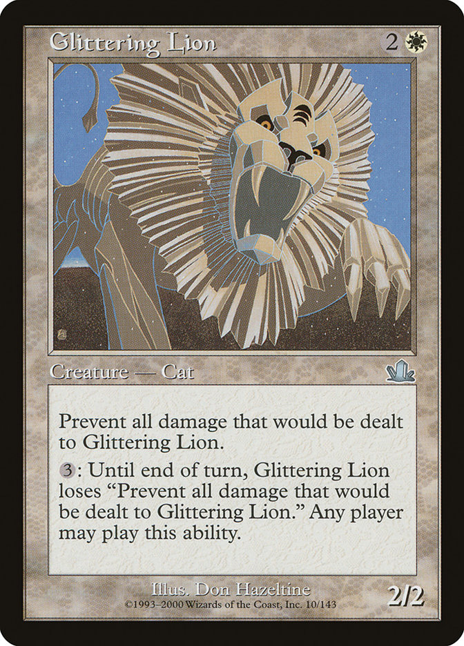 Magic the Gathering Card - Glittering Lion - MTG Circle