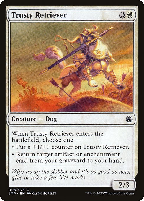 Magic the Gathering Card - Trusty Retriever - MTG Circle