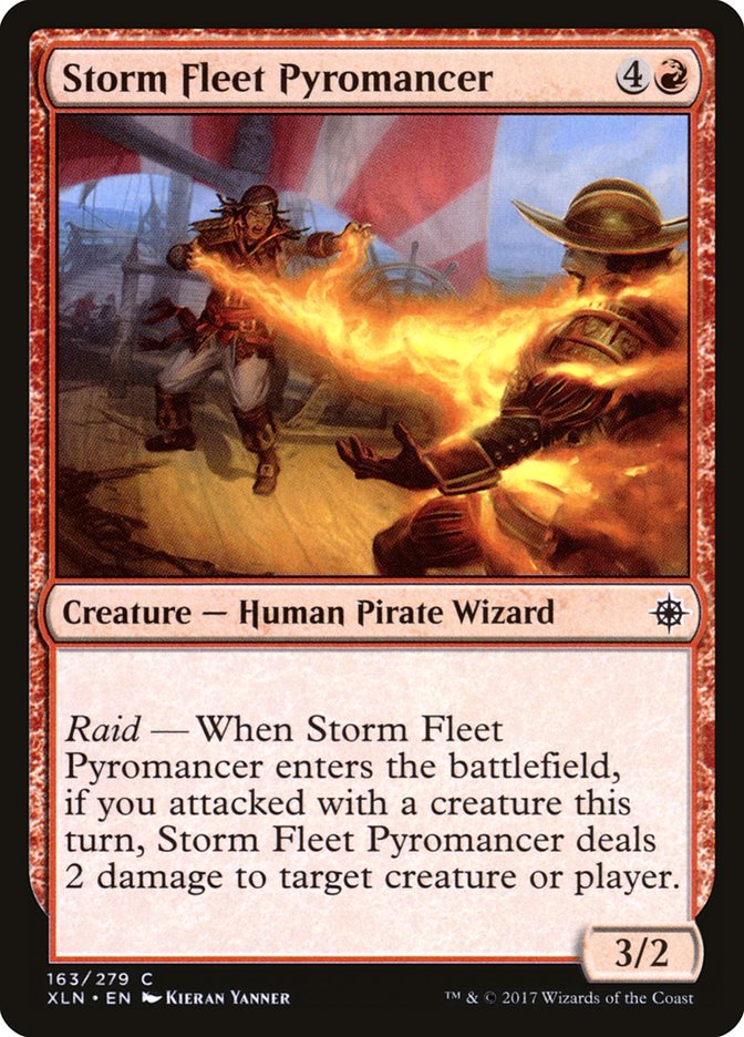 Magic the Gathering Card - Storm Fleet Pyromancer - MTG Circle