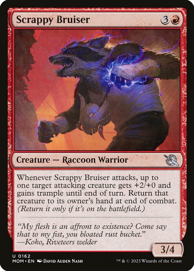 Magic the Gathering Card - Scrappy Bruiser - MTG Circle
