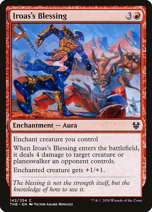 Magic the Gathering Card - Iroas's Blessing - MTG Circle