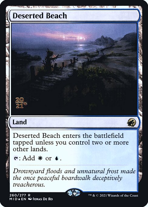 Magic the Gathering Card - Deserted Beach - MTG Circle