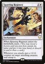 Magic the Gathering Card - Sparring Regimen - MTG Circle