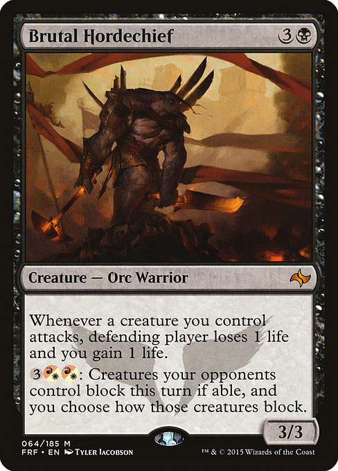 Magic the Gathering Card - Brutal Hordechief - MTG Circle