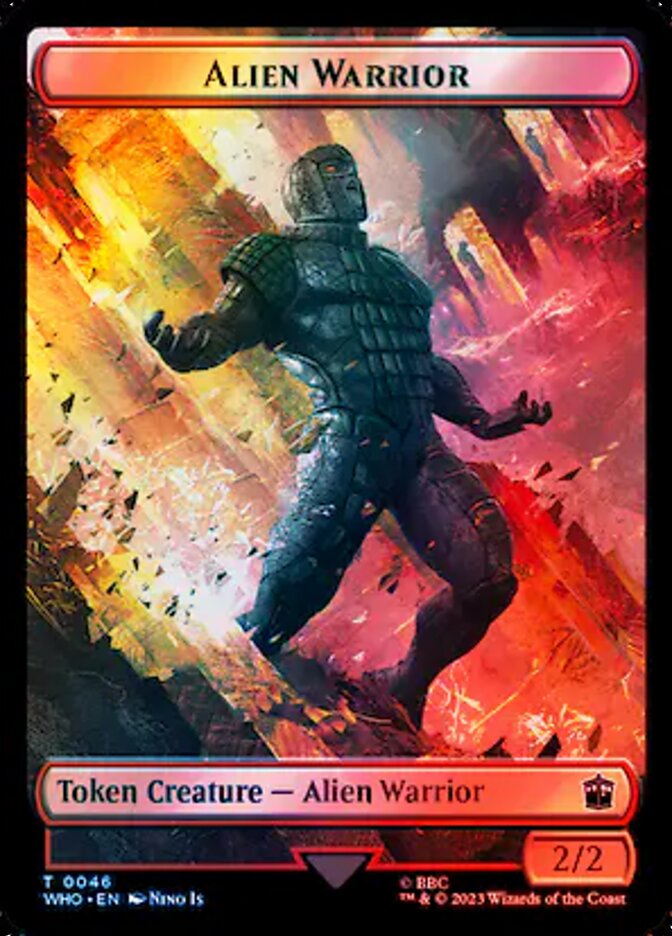 Magic the Gathering Card - Alien Warrior - MTG Circle