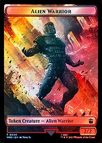 Magic the Gathering Card - Alien Warrior - MTG Circle