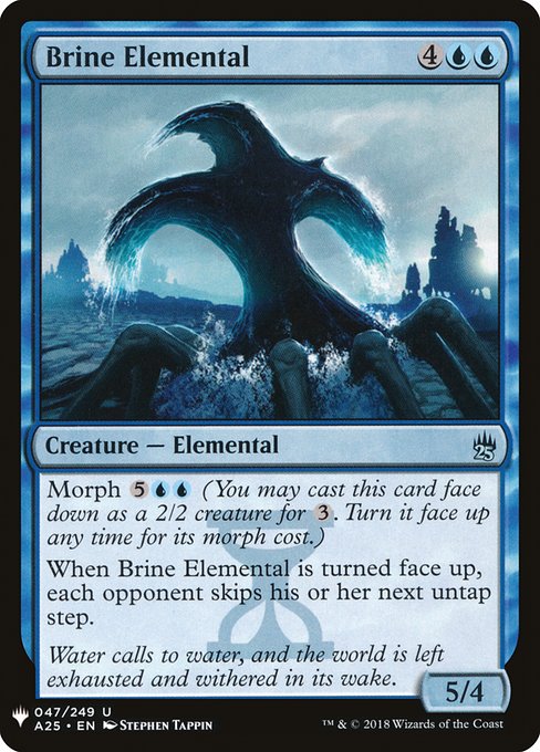 Magic the Gathering Card - Brine Elemental - MTG Circle