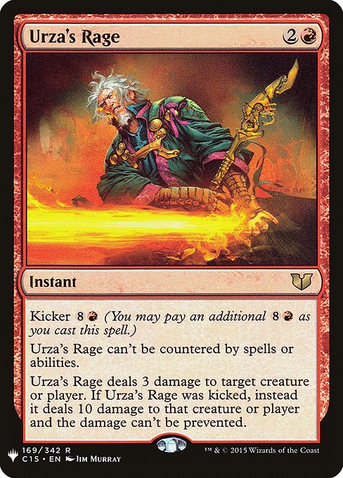 Magic the Gathering Card - Urza's Rage - MTG Circle