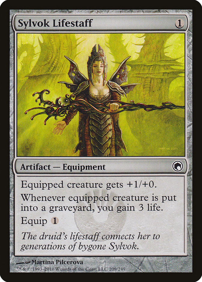 Magic the Gathering Card - Sylvok Lifestaff - MTG Circle