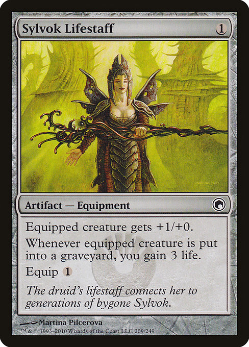 Magic the Gathering Card - Sylvok Lifestaff - MTG Circle