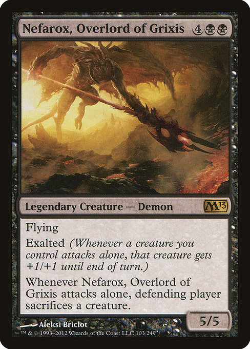 Magic the Gathering Card - Nefarox, Overlord of Grixis - MTG Circle