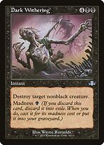 Magic the Gathering Card - Dark Withering - MTG Circle
