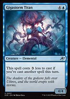 Magic the Gathering Card - Gigastorm Titan - MTG Circle