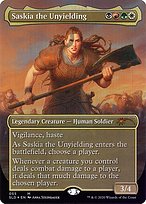 Magic the Gathering Card - Saskia the Unyielding - MTG Circle
