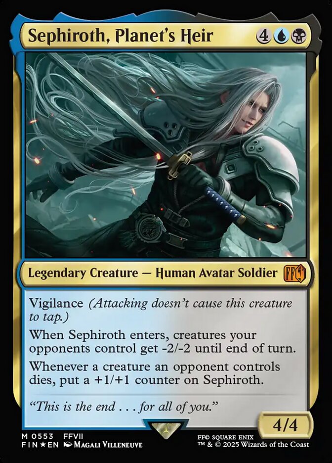 Magic the Gathering Card - Sephiroth, Planet's Heir - MTG Circle