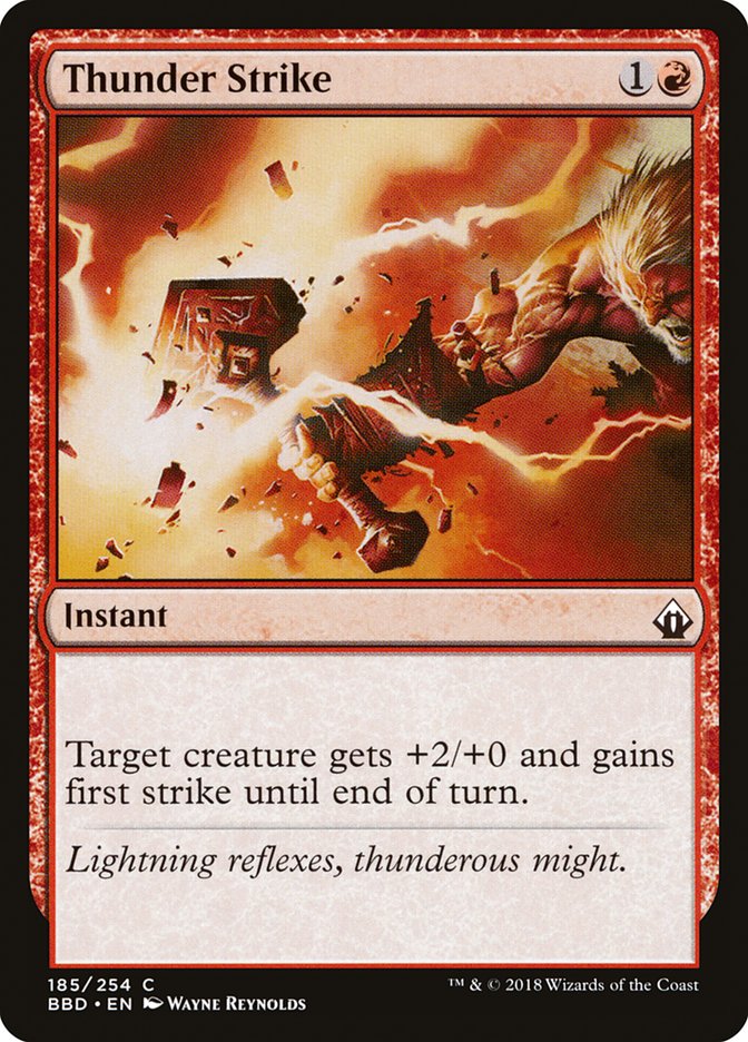 Magic the Gathering Card - Thunder Strike - MTG Circle