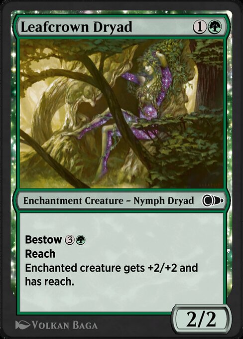 Magic the Gathering Card - Leafcrown Dryad - MTG Circle