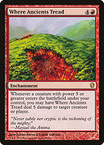 Magic the Gathering Card - Where Ancients Tread - MTG Circle