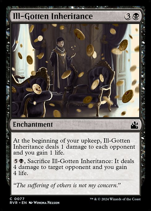 Magic the Gathering Card - Ill-Gotten Inheritance - MTG Circle