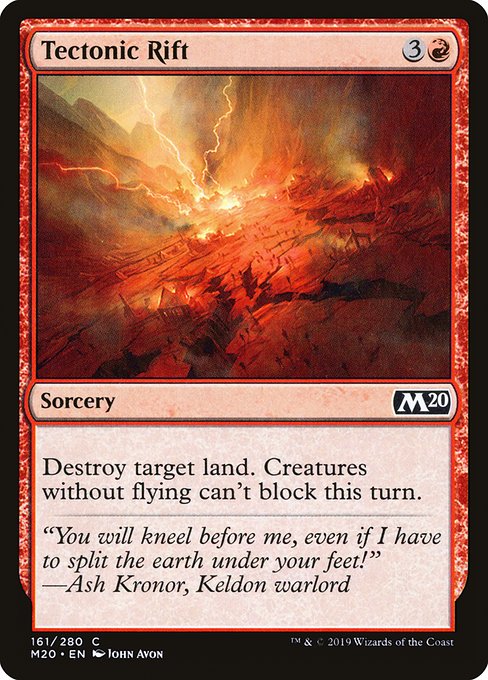 Magic the Gathering Card - Tectonic Rift - MTG Circle