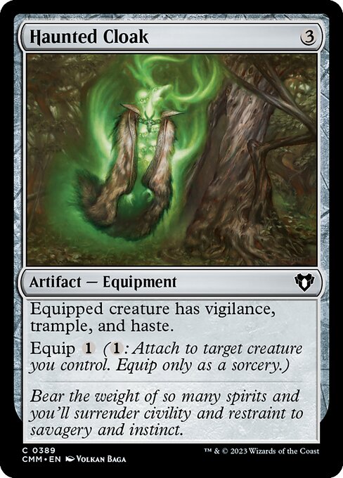 Magic the Gathering Card - Haunted Cloak - MTG Circle