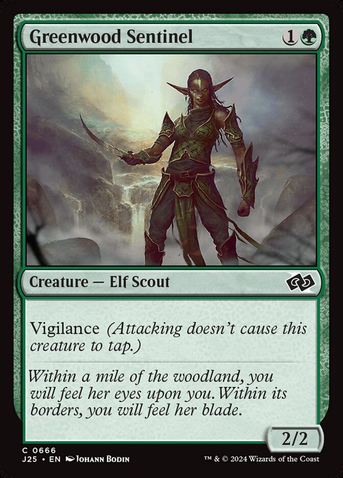 Magic the Gathering Card - Greenwood Sentinel - MTG Circle