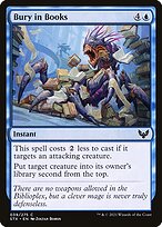 Magic the Gathering Card - Bury in Books - MTG Circle