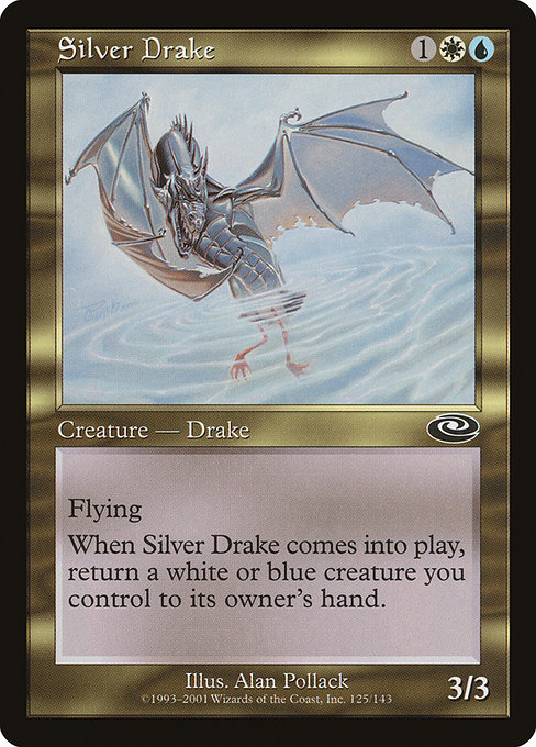 Magic the Gathering Card - Silver Drake - MTG Circle
