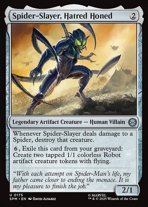 Magic the Gathering Card - Spider-Slayer, Hatred Honed - MTG Circle