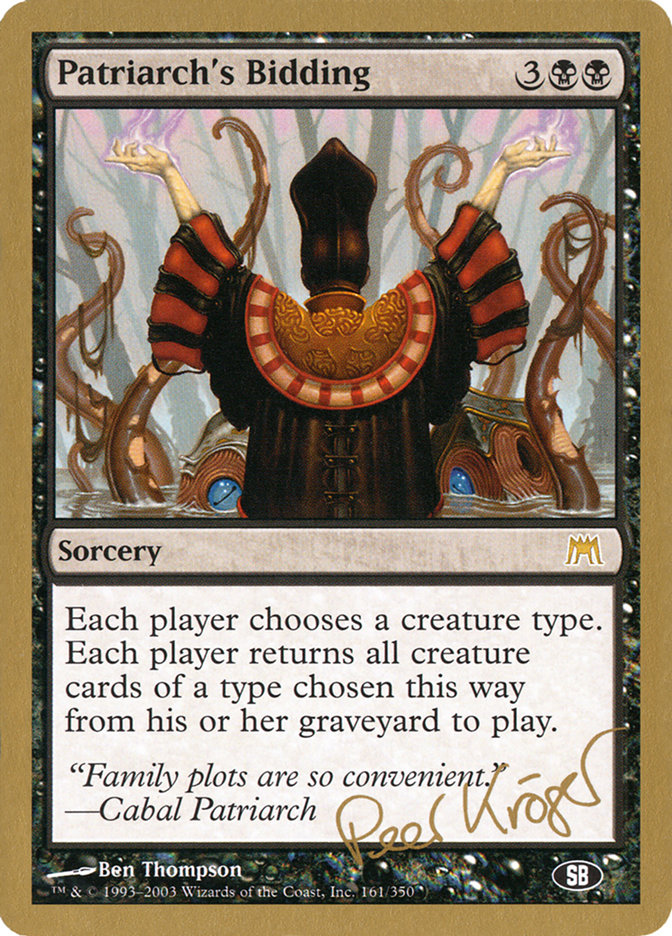 Magic the Gathering Card - Patriarch's Bidding - MTG Circle