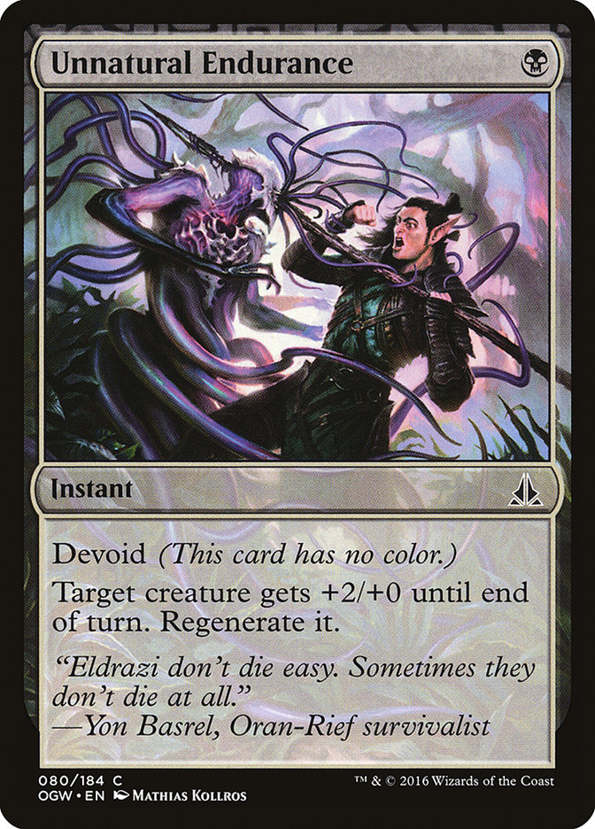 Magic the Gathering Card - Unnatural Endurance - MTG Circle