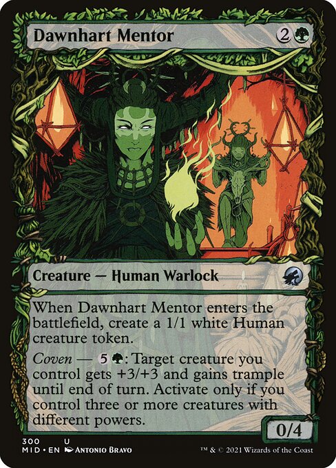 Magic the Gathering Card - Dawnhart Mentor - MTG Circle