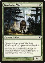 Magic the Gathering Card - Wandering Wolf - MTG Circle
