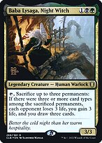 Magic the Gathering Card - Baba Lysaga, Night Witch - MTG Circle