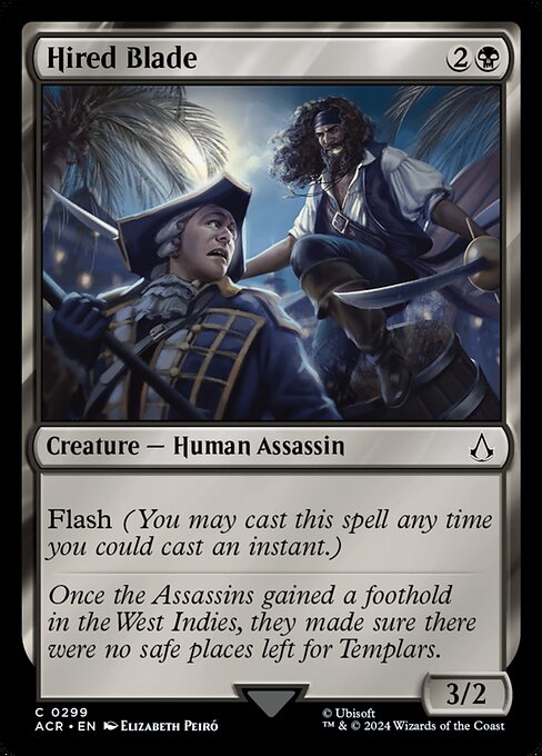 Magic the Gathering Card - Hired Blade - MTG Circle