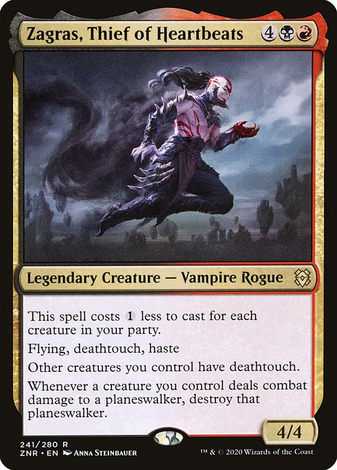 Magic the Gathering Card - Zagras, Thief of Heartbeats - MTG Circle