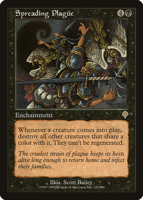 Magic the Gathering Card - Spreading Plague - MTG Circle
