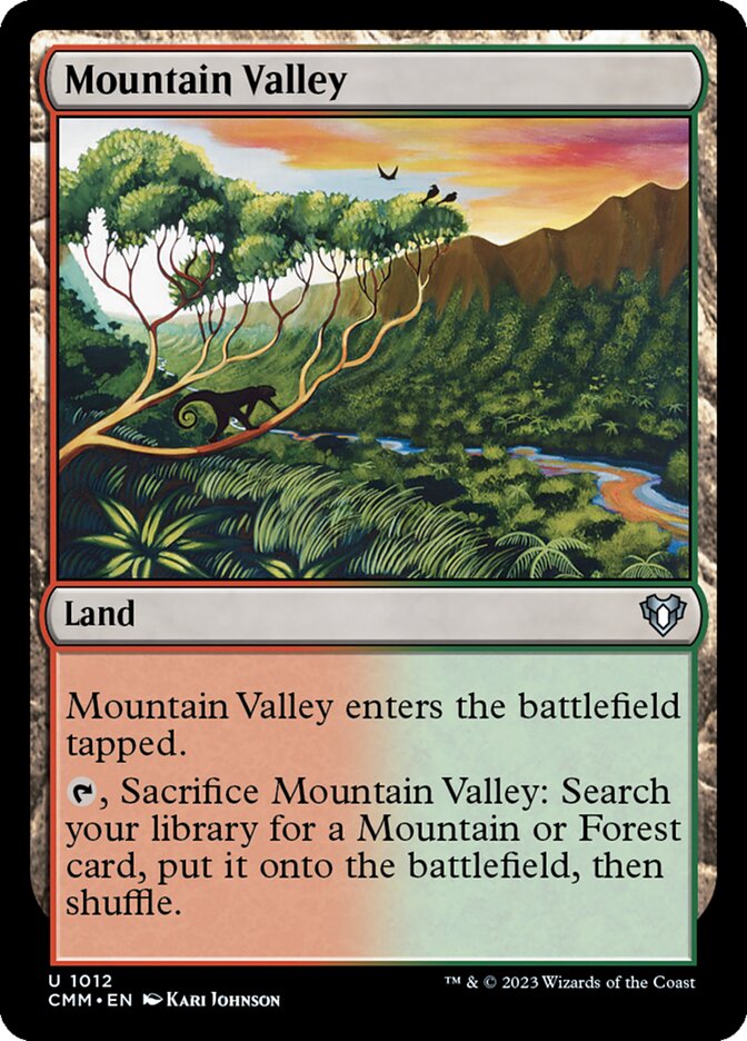 Magic the Gathering Card - Mountain Valley - MTG Circle