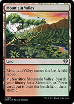 Magic the Gathering Card - Mountain Valley - MTG Circle