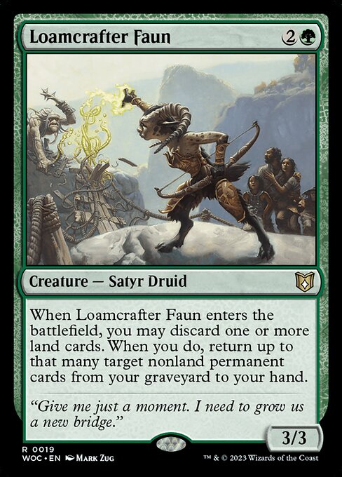Magic the Gathering Card - Loamcrafter Faun - MTG Circle